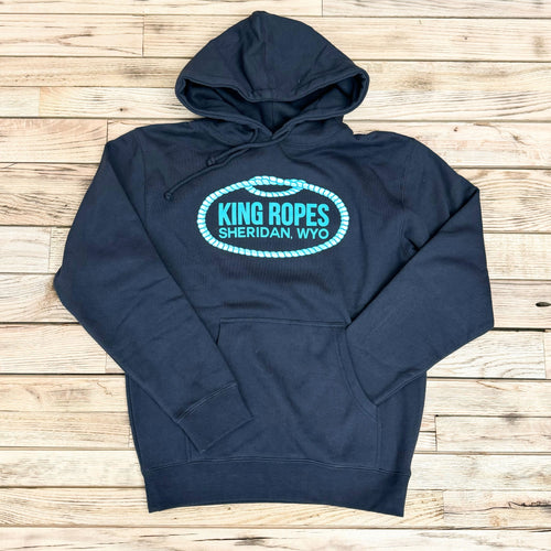 NEW! Unisex Teal King Ropes Hoodie - Asphalt