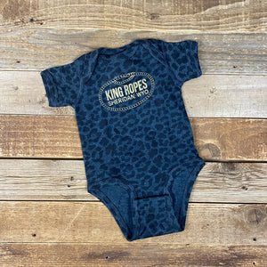 Original Metallic Jersey Onesie - Black Leopard