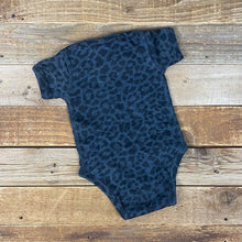 Load image into Gallery viewer, Original Metallic Jersey Onesie - Black Leopard